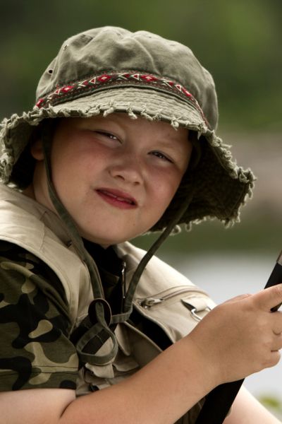 boy fishing huggins haven lake